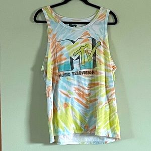 MTV Tie-dye Tank Top, Size XL